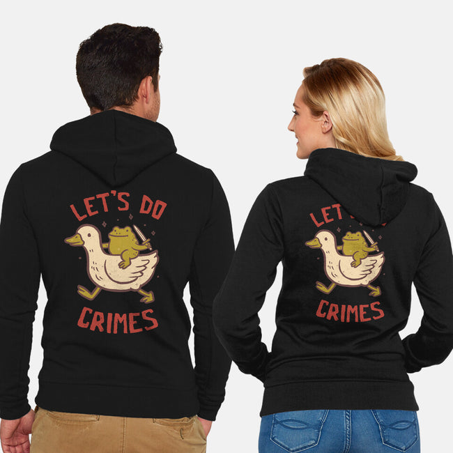 Let's Do Crimes-Unisex-Zip-Up-Sweatshirt-koalastudio