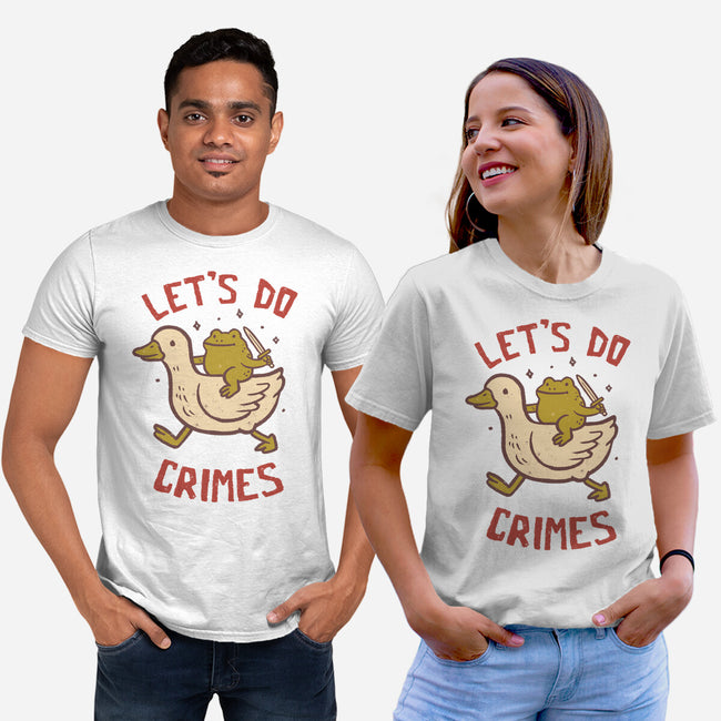 Let's Do Crimes-Unisex-Basic-Tee-koalastudio