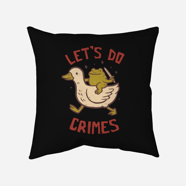 Let's Do Crimes-None-Removable Cover w Insert-Throw Pillow-koalastudio
