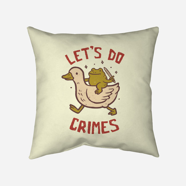 Let's Do Crimes-None-Removable Cover w Insert-Throw Pillow-koalastudio