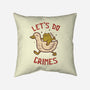 Let's Do Crimes-None-Removable Cover w Insert-Throw Pillow-koalastudio