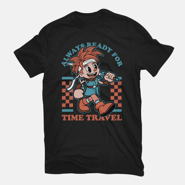 Game Mascot Time Travel Kid-Unisex-Basic-Tee-Studio Mootant