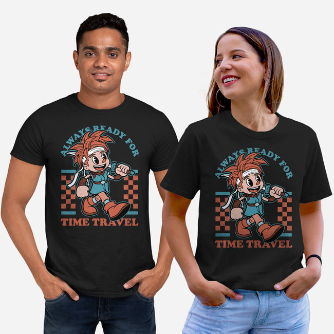 Game Mascot Time Travel Kid-Unisex-Basic-Tee-Studio Mootant