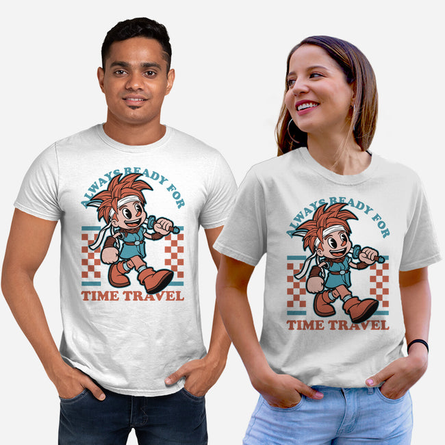 Game Mascot Time Travel Kid-Unisex-Basic-Tee-Studio Mootant