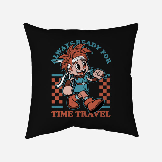 Game Mascot Time Travel Kid-None-Removable Cover w Insert-Throw Pillow-Studio Mootant