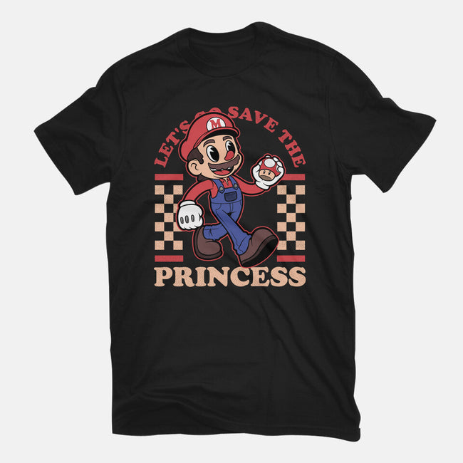 Game Mascot Mushroom Plumber-Youth-Basic-Tee-Studio Mootant