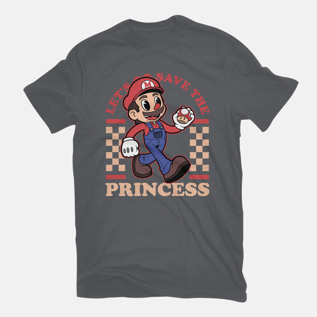 Game Mascot Mushroom Plumber-Mens-Basic-Tee-Studio Mootant