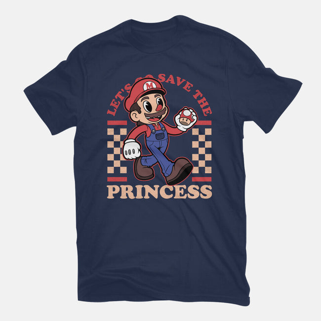 Game Mascot Mushroom Plumber-Mens-Basic-Tee-Studio Mootant
