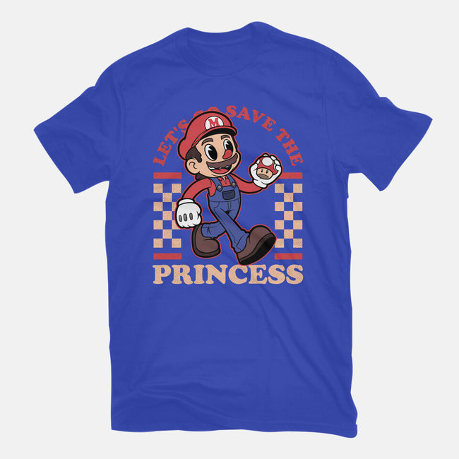 Game Mascot Mushroom Plumber-Mens-Basic-Tee-Studio Mootant
