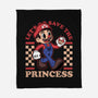 Game Mascot Mushroom Plumber-None-Fleece-Blanket-Studio Mootant