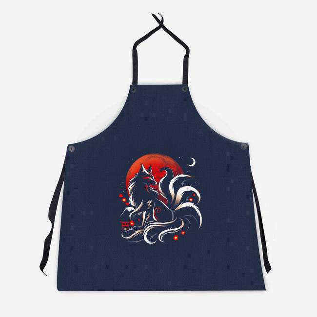 Kitsune Yokai-Unisex-Kitchen-Apron-Vallina84