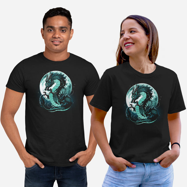 Dragon Moonlight-Unisex-Basic-Tee-Vallina84
