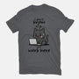 I Just Work Here-Unisex-Basic-Tee-fanfabio