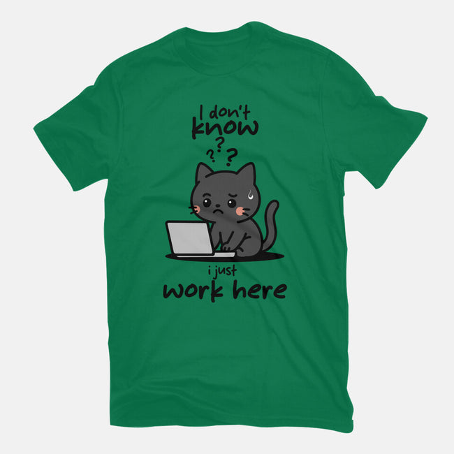 I Just Work Here-Womens-Basic-Tee-fanfabio