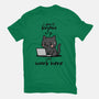I Just Work Here-Womens-Basic-Tee-fanfabio