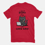 I Just Work Here-Unisex-Basic-Tee-fanfabio