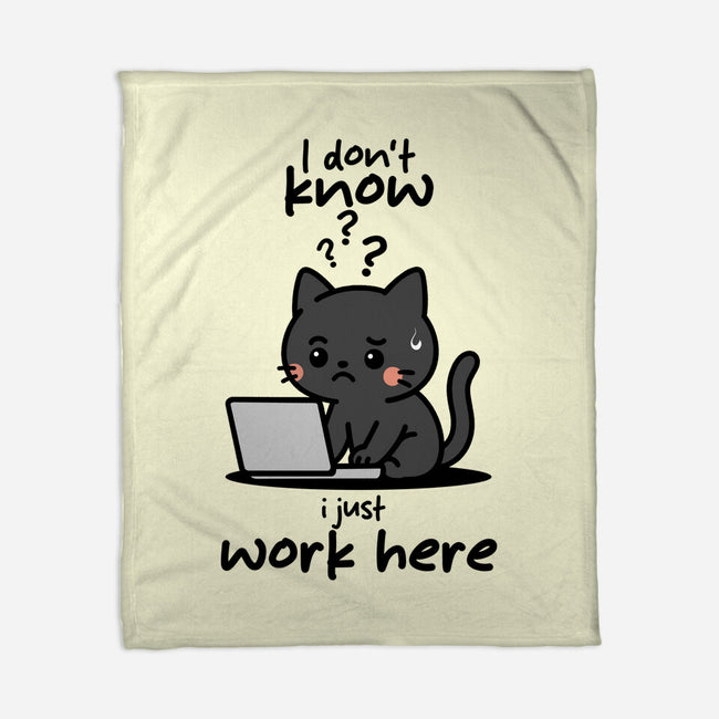 I Just Work Here-None-Fleece-Blanket-fanfabio