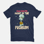 Might Be The Problem-Womens-Basic-Tee-MaxoArt