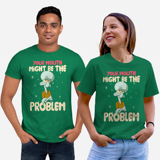 Might Be The Problem-Unisex-Basic-Tee-MaxoArt