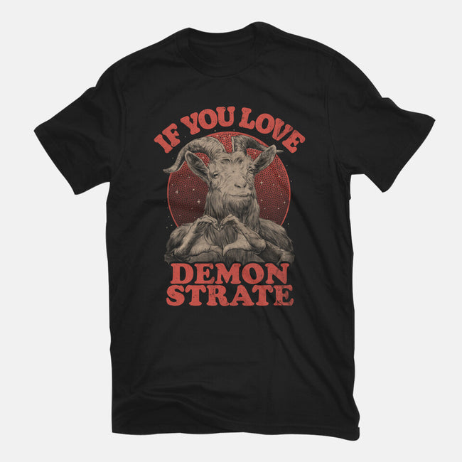 Demonstrate Love-Mens-Basic-Tee-eduely