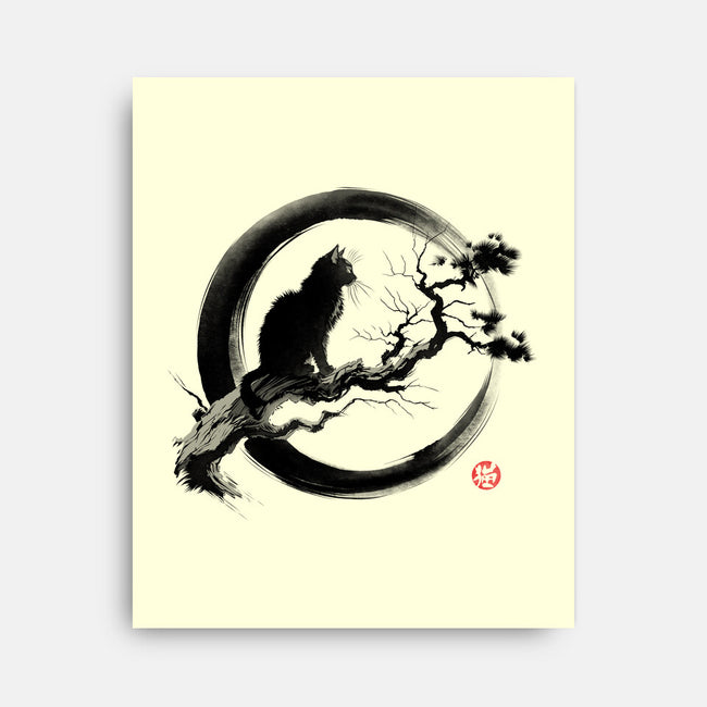 Ink Cat-None-Stretched-Canvas-ddjvigo