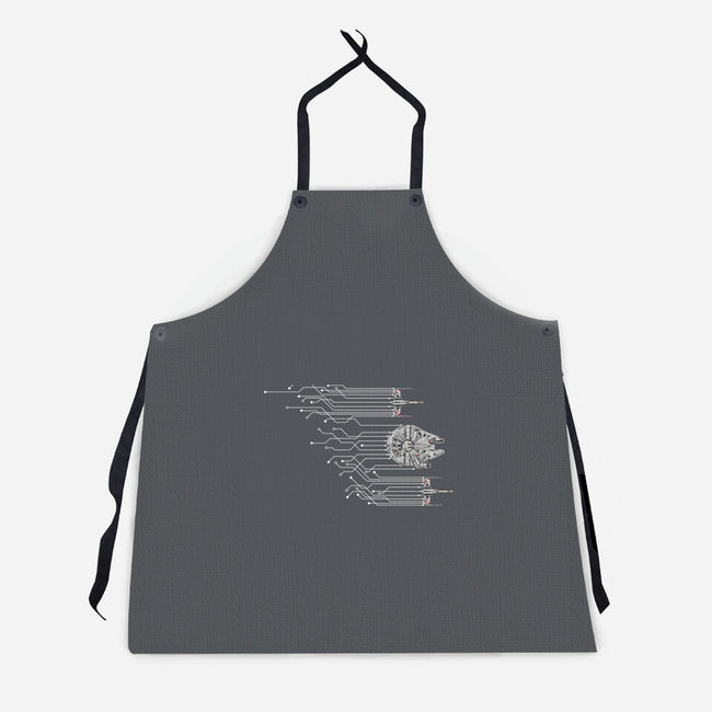 Fastest Circuit In The Galaxy-Unisex-Kitchen-Apron-NMdesign