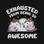 Exhausted From Being So Awesome-None-Removable Cover w Insert-Throw Pillow-brunopires
