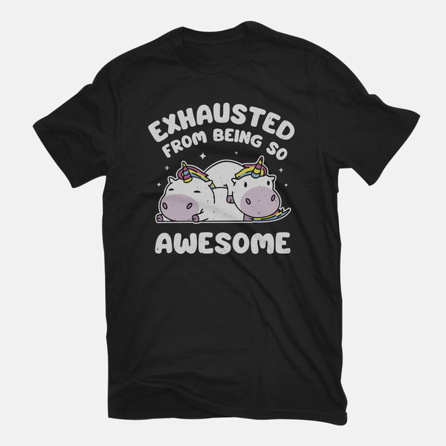 Exhausted From Being So Awesome-Youth-Basic-Tee-brunopires