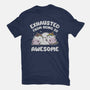Exhausted From Being So Awesome-Womens-Basic-Tee-brunopires