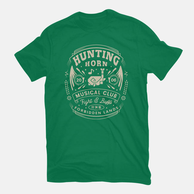 Hunting Horn Musical Club-Mens-Basic-Tee-LAGELANTEE