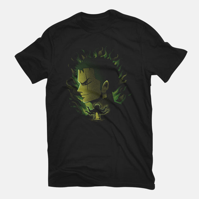 Strawhat Swordsman-Mens-Basic-Tee-grevalra