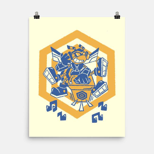 Buzzing Beats-None-Matte-Poster-Henrique Torres