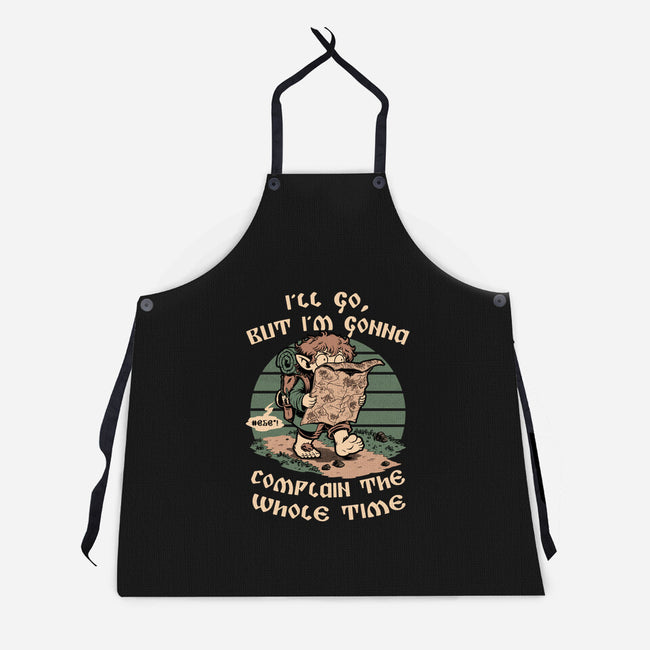 Medieval Character Hates Adventure-Unisex-Kitchen-Apron-Studio Mootant