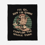Medieval Character Hates Adventure-None-Fleece-Blanket-Studio Mootant