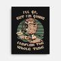 Medieval Character Hates Adventure-None-Stretched-Canvas-Studio Mootant