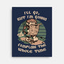 Medieval Character Hates Adventure-None-Stretched-Canvas-Studio Mootant
