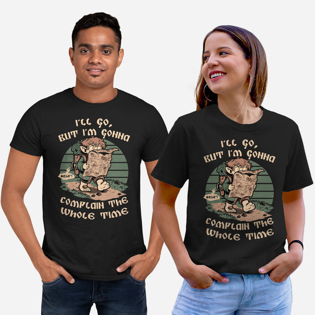 Medieval Character Hates Adventure-Unisex-Basic-Tee-Studio Mootant