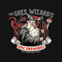 Grey Wizard Fireworks-None-Stretched-Canvas-momma_gorilla