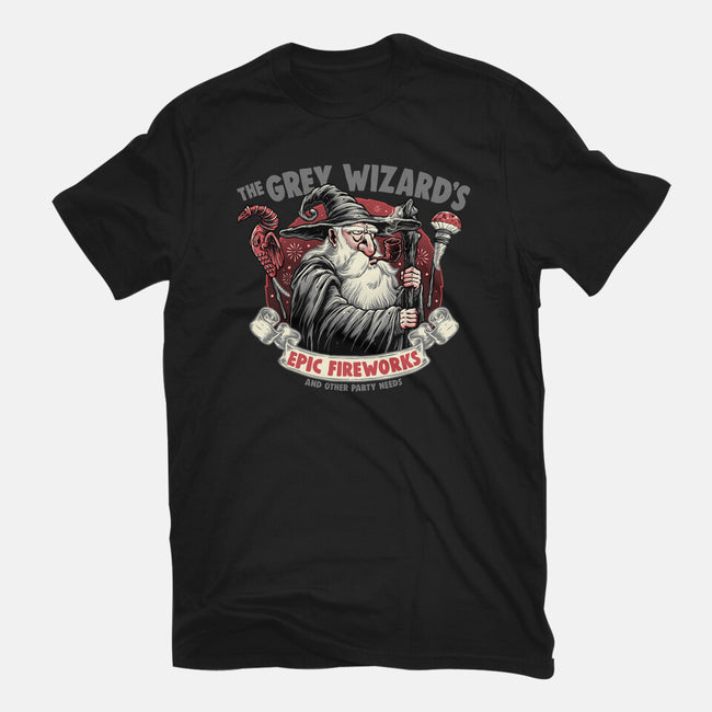Grey Wizard Fireworks-Womens-Basic-Tee-momma_gorilla