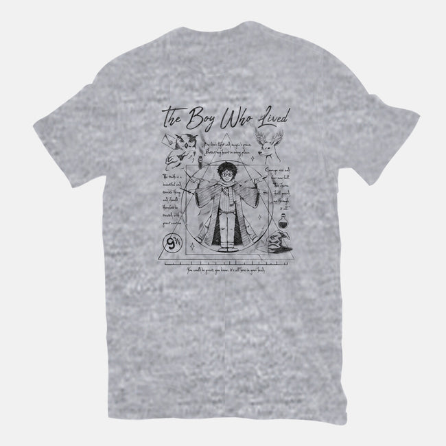 Vitruvian Wizard-Womens-Basic-Tee-Arigatees