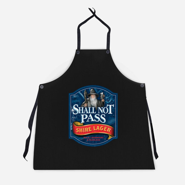 Shall Not Pass Lager-Unisex-Kitchen-Apron-NMdesign