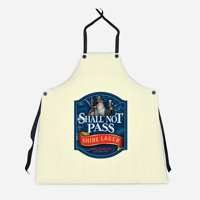 Shall Not Pass Lager-Unisex-Kitchen-Apron-NMdesign