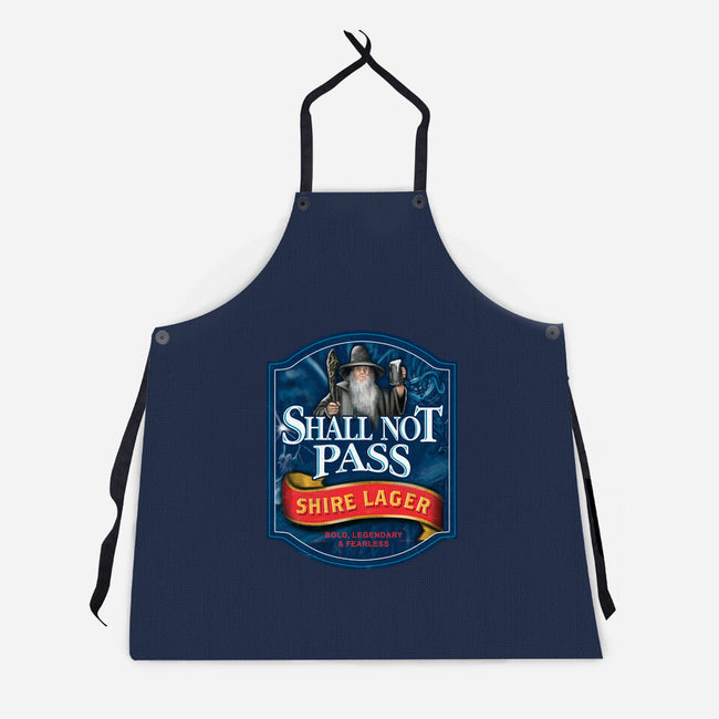 Shall Not Pass Lager-Unisex-Kitchen-Apron-NMdesign