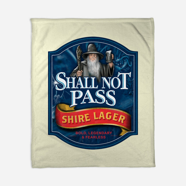 Shall Not Pass Lager-None-Fleece-Blanket-NMdesign