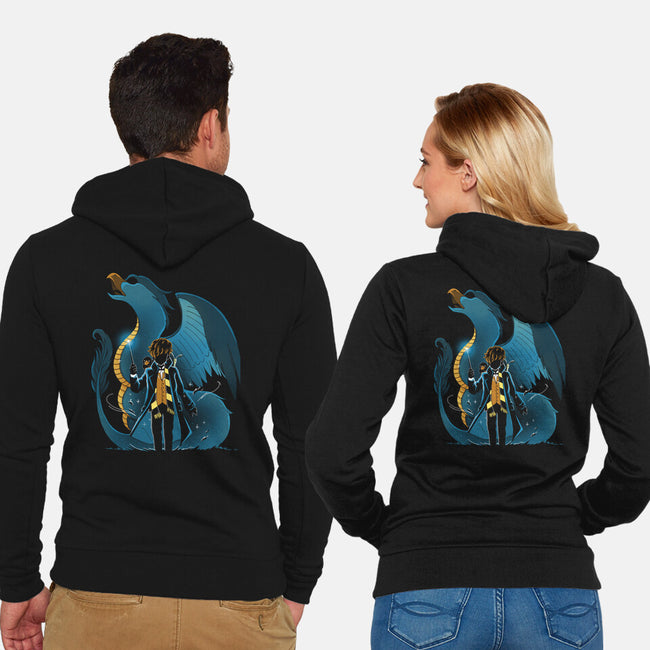 Magic And Animals-Unisex-Zip-Up-Sweatshirt-Vallina84
