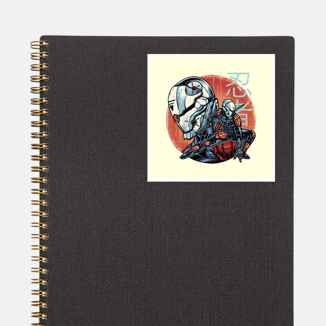 Forsaken Ninja-None-Glossy-Sticker-momma_gorilla