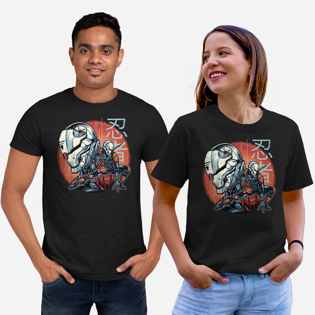 Forsaken Ninja-Unisex-Basic-Tee-momma_gorilla