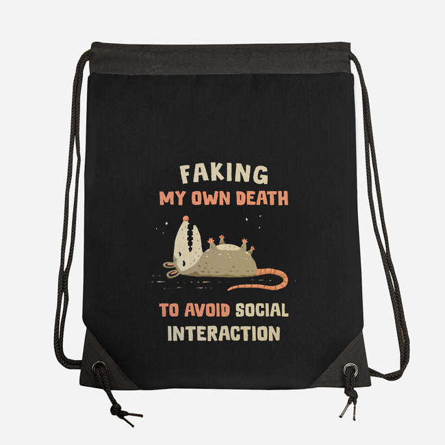 Avoiding Social Interaction-None-Drawstring-Bag-kg07