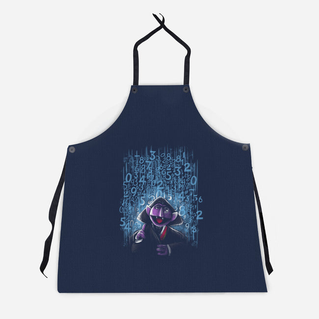 It's Raining Numbers-Unisex-Kitchen-Apron-zascanauta