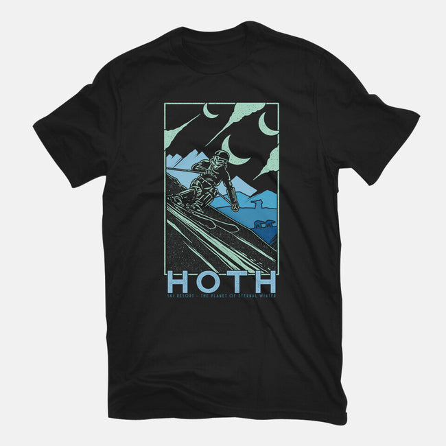 Hoth Ski Resort-Unisex-Basic-Tee-sebasebi